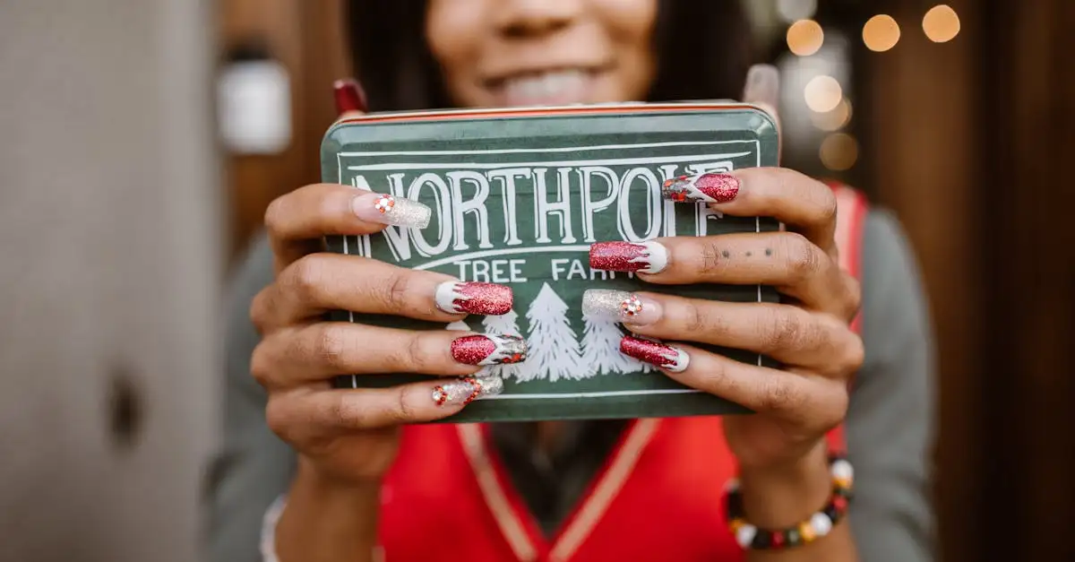 Idées d'ongles de Noël : Manucure festive et tendance